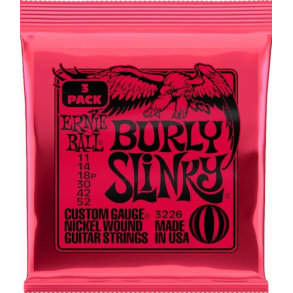 Ernie Ball 3226 Burly Slinky Nickel 3-pack